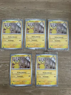 5 X Pokemon | Pikachu At The Museum - Jumbo Promo cards - *Brand New & Sealed* - Image 1