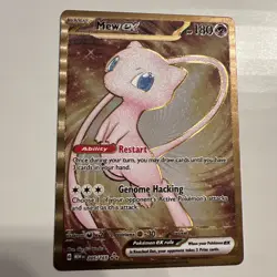 Pokemon Mew EX 151 Ultra Premium Collection Gold Metal Promo Card 205/165 METAL - Image 1