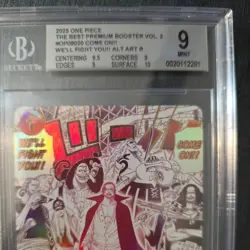 2025 One Piece OP09-020 R Card BGS 9 Come On!! We'll Fight You!! English - Image 3