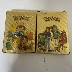 X2 Pokemon Card Foil GOLD PACK 55 CARDS TCG GX Vmax GX Card Charizard Rare - Image 1
