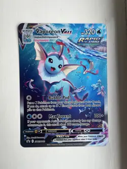 Vaporeon VMAX SWSH182 Black Star Promo JUMBO Pokemon Card TCG NM - Image 1