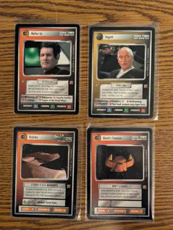 Lot of 15 Star Trek CCG 1E Rules of Acquisition expansion Rare Cards NM-LP - Image 1