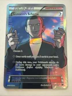 GIOVANNIS SCHEME Trainer Textured Holographic Custom Art Foil TCG Card - Image 1