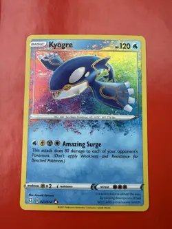 Pokemon TCG Shining Fates Kyogre Amazing Rare Card 021/072 - Image 1