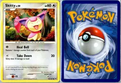 Pokemon Card - Skitty 93/127 Platinum Common Heavily Played - Image 3