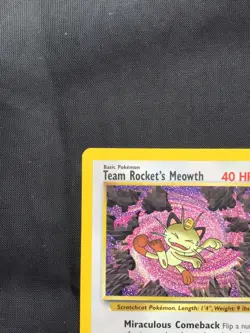 Pokemon Cards: Wizards Black Star Promo: Team Rocket's Meowth 18 - Image 2