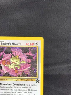 Pokemon Cards: Wizards Black Star Promo: Team Rocket's Meowth 18 - Image 3