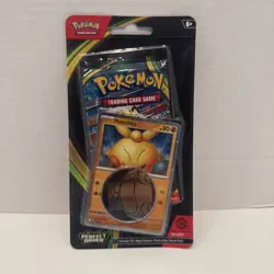 Pokemon Mega Evolution—Perfect Order Booster Pack Makuhita Promo Card & Coin - Image 1
