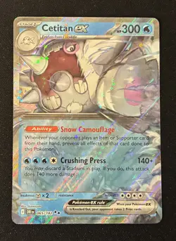 Pokemon TCG Card Cetitan EX 065/182 Destined Rivals Double Rare NM Near Mint #2 - Image 1