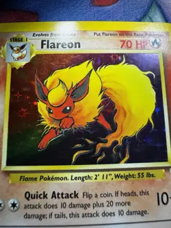 Flareon 10/110 Legendary Collection Holo Rare Pokemon Card Vintage Himeno 2002 - Image 3
