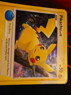 HP Pokemon (Holo-Bleed) PIKACHU Card POP SERIES-6 Set #9/17 Cosmos Foil Promo - Image 3