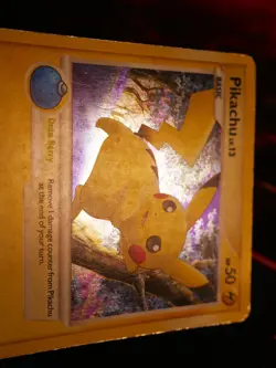 HP Pokemon (Holo-Bleed) PIKACHU Card POP SERIES-6 Set #9/17 Cosmos Foil Promo - Image 4