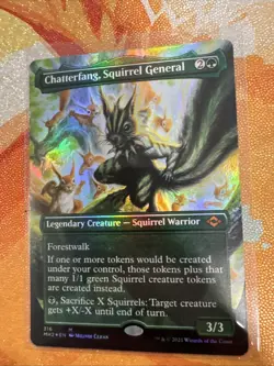 Chatterfang, Squirrel General (Borderless) 316 Mythic FOIL MTG MH2 - Image 1