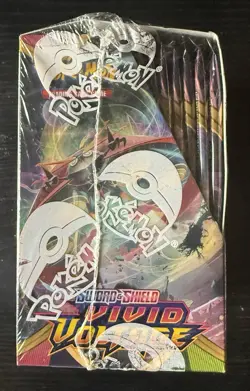 POKEMON TCG SWORD & SHIELD VIVID VOLTAGE SEALED BOOSTER BOX With Protector - Image 5