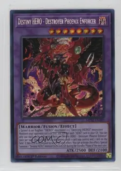 Destiny Hero Destroyer Phoenix Enforcer 1st Ed. YuGiOh Tin of the Pharaoh's Gods - Image 1