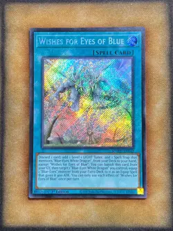Yugioh Wishes for Eyes of Blue SDWD-EN042 Secret Rare 1st Ed NM - Image 1