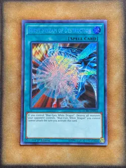 Yugioh Burst Stream of Destruction LCKC-EN025 Secret Rare 1st Ed LP - Image 1