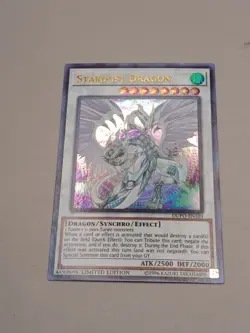 Yugioh! Stardust Dragon DUPO-EN103 Ultra Rare Limited Edition NM - Image 2