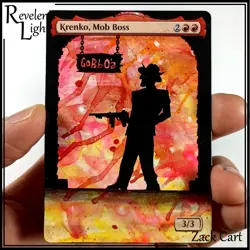Krenko, Mob Boss Alter - Hand Painted MTG Altered Art Card - Magic the Gathering - Image 1