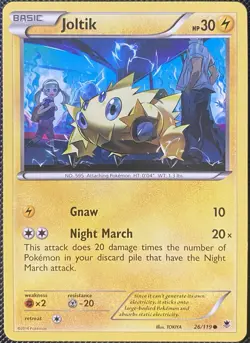 Joltik 26/119 XY - Phantom Forces Regular - Pokemon Card - Image 1