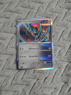 Iron Crown 132/191 HOLO RARE | SV08: Surging Sparks | Pokemon Card TCG | Mint - Image 1