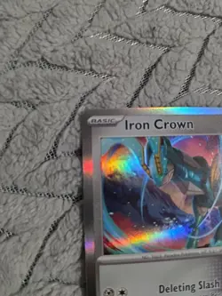 Iron Crown 132/191 HOLO RARE | SV08: Surging Sparks | Pokemon Card TCG | Mint - Image 2