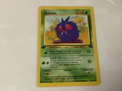 Pokemon Card Jungle Set 1st Edition 1999 Venonat 63/64 WOTC Never played - Image 1