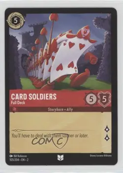 2023 Disney Lorcana - Rise of the Floodborn 2 Card Soldiers Full Deck #105 - Image 1