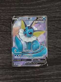 Vaporeon V 172/203 Holo - Evolving Skies SWSH07 - Pokemon Trading Card Game - NM - Image 1