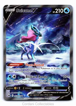 Suicune V GG38/GG70 - Crown Zenith Galarian Gallery - Pokemon Card - NM #2 - Image 1
