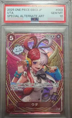 PSA 10 Uta EB03-003 SP Alt Art Heroines Edition One Piece Card 2025 Japanese - Image 1