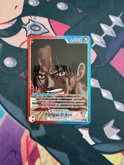 Portgas.D.Ace (002) (Alternate Art) OP13-002 Carrying On His Will One Piece NM - Image 1