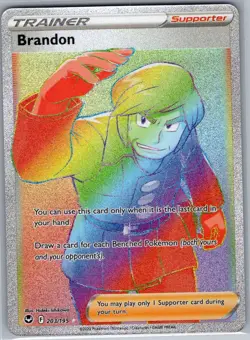Brandon (Secret) 203/195 SWSH12: Silver Tempest - Pokemon Card - NM - Image 1