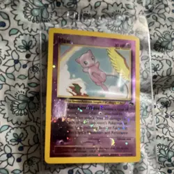 Mew Holo Pokemon TCG Card 30 HP Psychic Type English Standard Size - Image 1