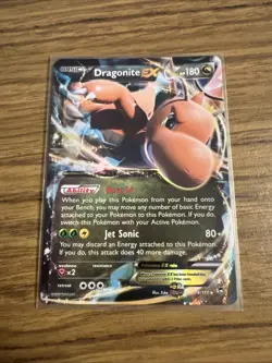 Dragonite EX 74/111 Furious Fists NM Pokemon Card Ultra Rare Holo 2014 - Image 1