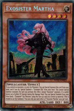 POTE-EN025 EXOSISTER MARTHA SECRET RARE 1ST EDITION YuGiOh CARD - Image 1