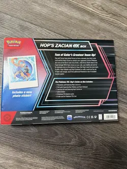 Pokemon TCG Hop's Zacian ex Box BRAND NEW With 4 Promo Cards + 4 Booster Packs!! - Image 2