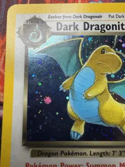Dark Dragonite Holo 5/82 Team Rocket Pokemon Card WOTC Vintage LP/NM - Image 2