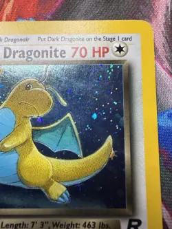 Dark Dragonite Holo 5/82 Team Rocket Pokemon Card WOTC Vintage LP/NM - Image 3