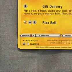 Pokemon TCG Pikachu SWSH234 SWSH: Sword & Shield Promo Cards Holo 2022 - Image 5