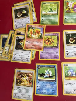 Pokemon Team Rocket Card Lot 45x WOTC Vintage 2000 Dark Vaporeon Eevee NM - Image 3