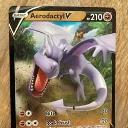 Pokemon Card Aerodactyl V 092/196 Lost Origin SWSH Holo Rare V NM *99p Start* - Image 3