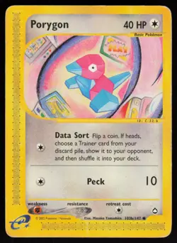E-Reader Porygon (103b) 103b/147 Aquapolis Pokemon TCG Card - Image 1