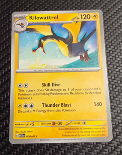 Kilowattrel 008/015 McDonald's Match Battle Set 2023 Pokemon Card - Image 1