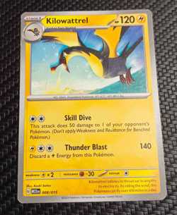 Kilowattrel 008/015 McDonald's Match Battle Set 2023 Pokemon Card - Image 2