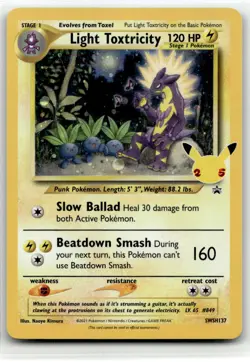 Light Toxtricity Promo SWSH: Sword & Shield Promo Cards SWSH137 NM - Image 1