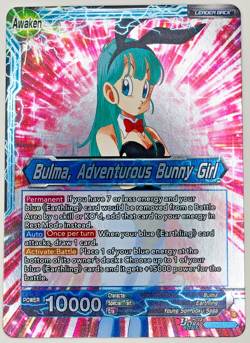 Bulma, Adventurous Bunny Girl BT30-016 Leader Foil Dragon Ball Super Card NM - Image 1