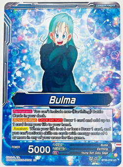 Bulma, Adventurous Bunny Girl BT30-016 Leader Foil Dragon Ball Super Card NM - Image 2