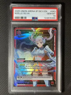 (POP 11). Black Clover Noelle Silva SR Clover Card #BCV-1-083 Psa10 - Image 2