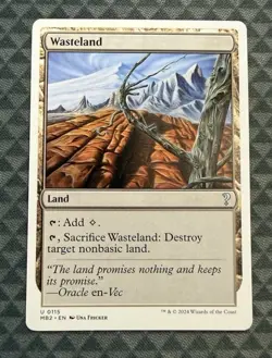 Wasteland (White Border) Mystery Booster 2 MTG MINT - Image 1